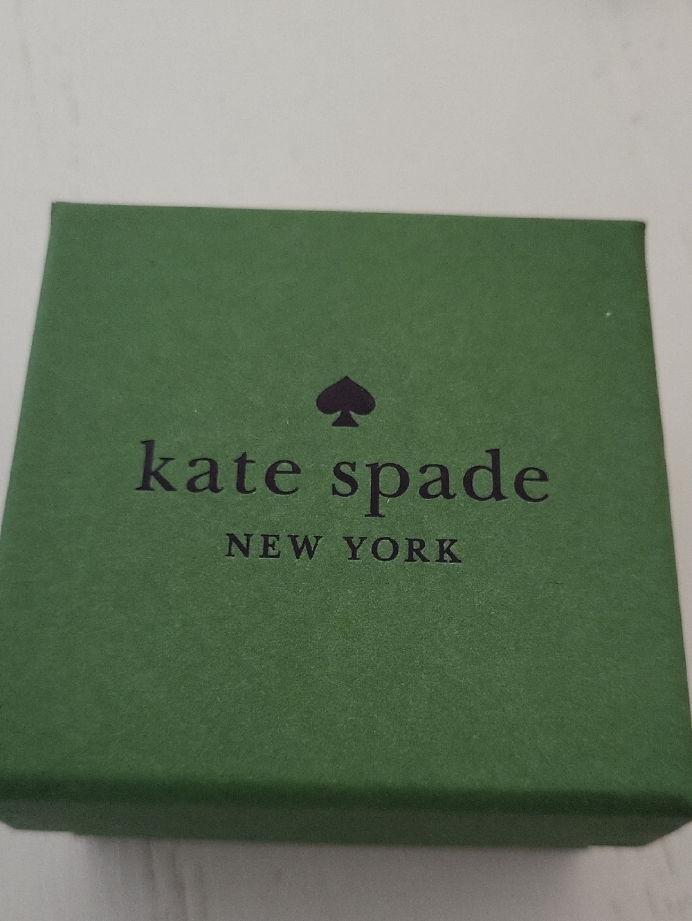 Kate Spade Gold Tone Cubic Zirconia & Pearl Stud Earrings - White, Gold - Picture 4 of 4